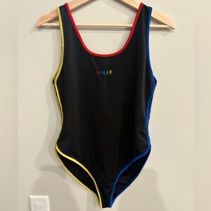 UNIF one piece colorblock swimsuit